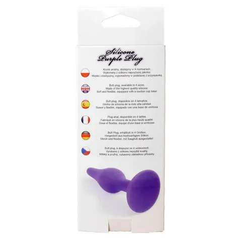 Анальная пробка — Silicone Purple Plug L