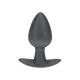 Анальна пробка - Smooth Silicone Anal Plug - Medium - 3.1 / 7,9 cm - Gunmetal
