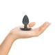 Анальна пробка - Smooth Silicone Anal Plug - Medium - 3.1 / 7,9 cm - Gunmetal