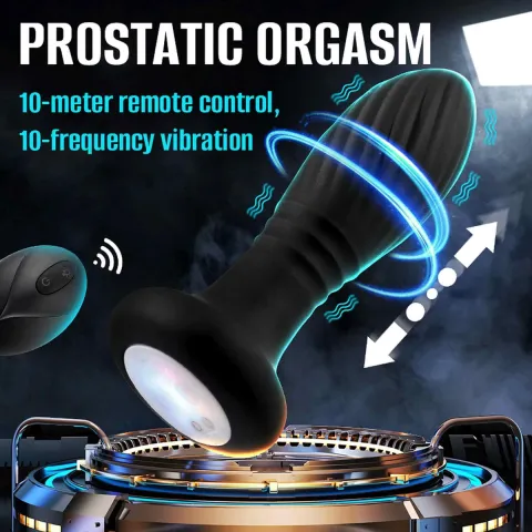 Анальная пробка — Thrusting Anal Plug Black