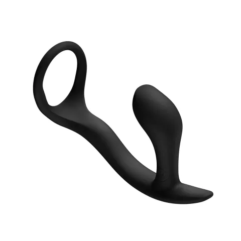 Анальная пробка с эрекционным кольцом Fun Factory BOOTIE RING Black