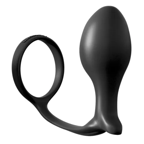 Анальна пробка з ерекційним кільцем - AFC Ass-Gasm CockRing Advanced Plug