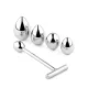 Анальная пробка со сменными элементами — Jewellery Metal Anal Plug No. 3