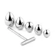 Анальная пробка со сменными элементами — Jewellery Metal Anal Plug No. 3
