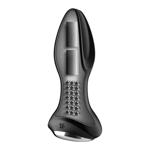 Анальная смарт-вибропробка с жемчужным массажем Satisfyer Rotator Plug 2+ Black