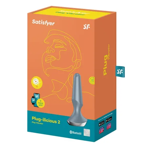Анальна смарт-вібропробка Satisfyer Plug-ilicious 2 Ice Blue