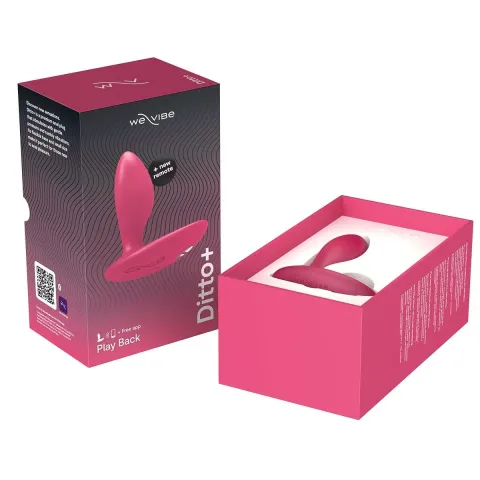 Анальная смарт-вибропробка We-Vibe Ditto+ Cosmic Pink, 10 режимов, пульт ДУ