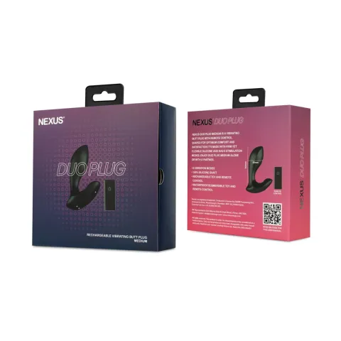 Анальна вібропробка Nexus DUO Plug Medium, пульт ДК