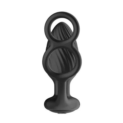 Анальная вибрационная пробка Nexus Tornado Cock and Ball Ring вращается + вибрация, кольцо для эрекции, пульт дистанционного управления