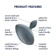 Анальная вибропробка Satisfyer Booty Absolute Beginners 4, для начинающих, вводная часть 3 см
