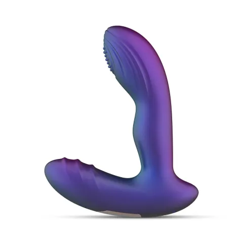 Анальная вибропробка с пульсацией Hueman — Galaxy Tapping Buttplug