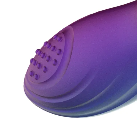 Анальная вибропробка с пульсацией Hueman — Galaxy Tapping Buttplug