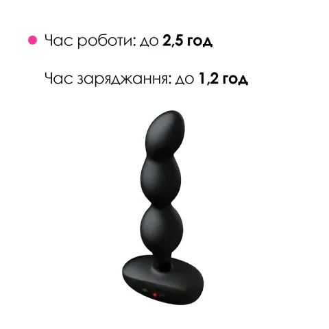 Анальне смарт-намисто з вібрацією та обертанням Lovense Ridge, унісекс