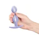 Анальные шарики Fun Factory B BALLS DUO Purple, вибрация, диаметр 3,2 и 3,6 см
