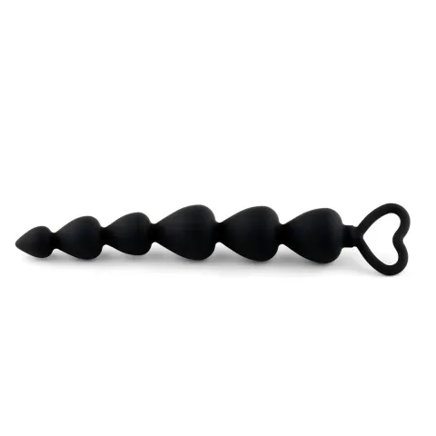 Анальная цепочка — Anal Beads Heart Black