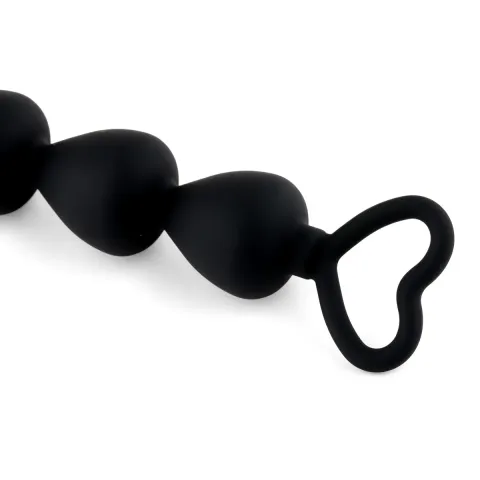 Анальная цепочка — Anal Beads Heart Black