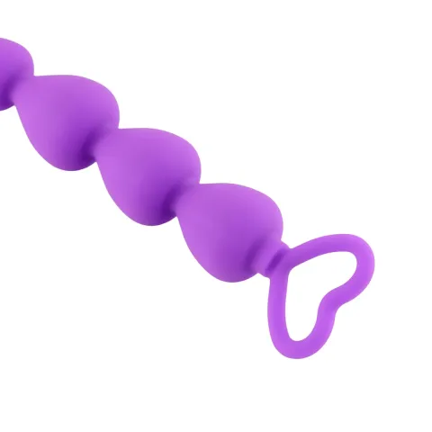 Анальная цепочка — Anal Beads Heart Purple