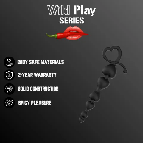 Анальные шарики — Erospace Wild Play Anal Beads C2