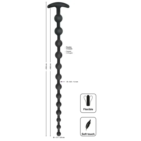 Анальные шарики — Black Velvets Anal Beads Silicone