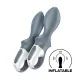 Анальный надувной вибратор Satisfyer Air Pump Booty 1, гибкий стержень
