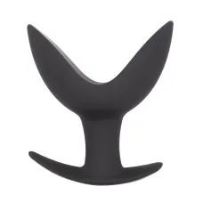 Анальний розширювач Wooomy Coco L, чорний, силіконовий, роздвоєний