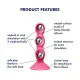Анальний стимулятор-намистини Satisfyer Triple Ball-R Red