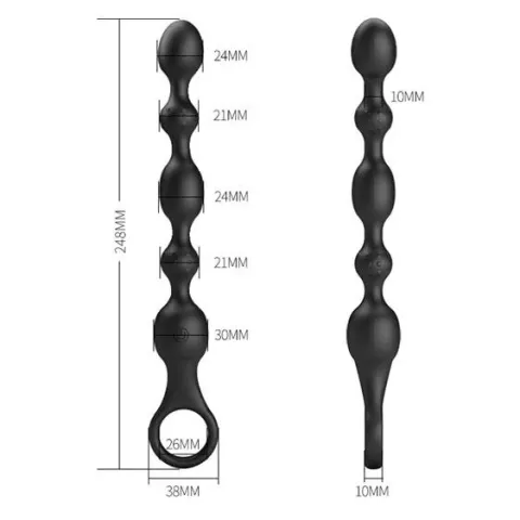 Анальний стимулятор - Pretty Love Van Anal Beads Black