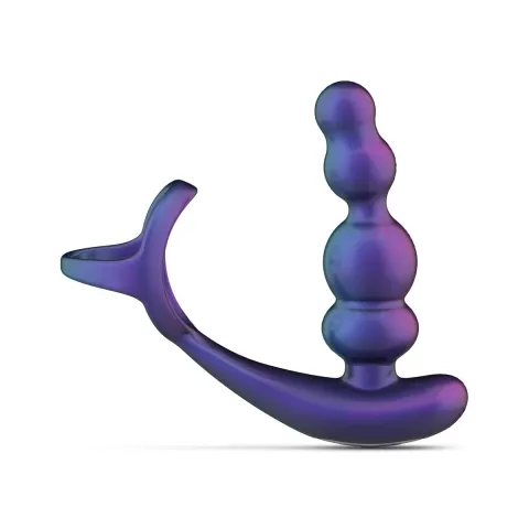 Анальный вибратор с кольцом для эрекции Hueman — Stellar Force Anal Beads with Cockring