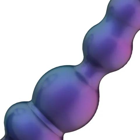 Анальный вибратор с кольцом для эрекции Hueman — Stellar Force Anal Beads with Cockring