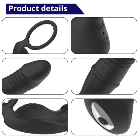 Масажер простати - Erospace Men’s Play Thrusting Prostate Massager APP Controlled B5