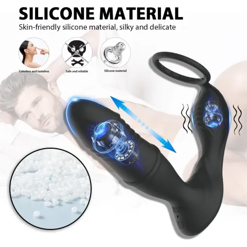 Масажер простати - Erospace Men’s Play Thrusting Prostate Massager APP Controlled B5