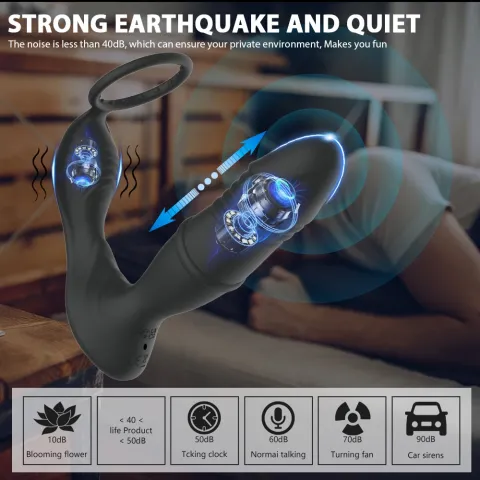 Масажер простати - Erospace Men’s Play Thrusting Prostate Massager APP Controlled B5