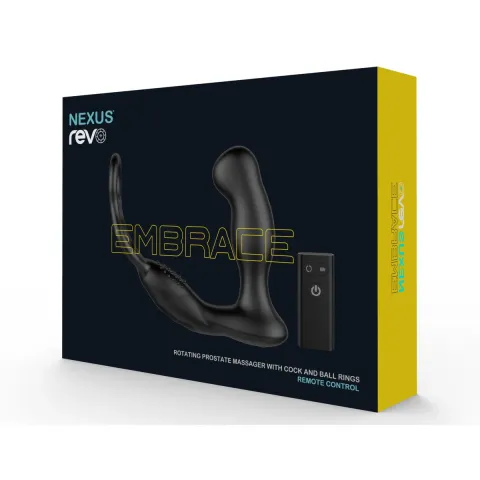 Масажер простати Nexus Revo Embrace з обертальною головкою та з ерекційним кільцем