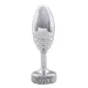 Металлическая анальная пробка DOXY Butt Plug RIBBED, ребристая, диаметр 3,3 см