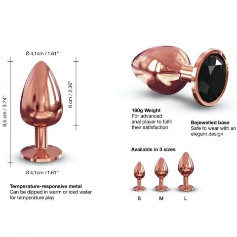 Металлическая анальная пробка с украшением в виде кристалла Dorcel — Diamond Plug L