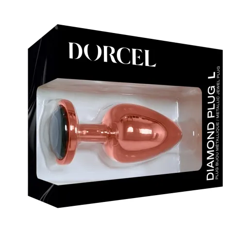 Металлическая анальная пробка с украшением в виде кристалла Dorcel — Diamond Plug L