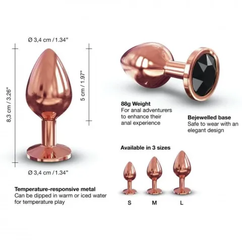 Металл с украшением из кристалла Dorcel — Diamond Plug M