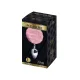 Металлическая анальная пробка «Кроличьи хвостик» Alive Fluffy Plug L Pink, диаметр 3,9 см