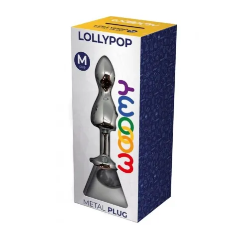 Metal Wooomy Lollypop Double Ball Metal Plug M, диаметр 3,1 см, длина 9,4 см