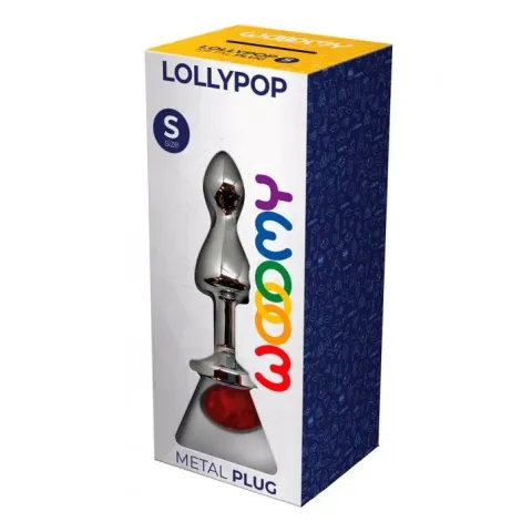 Metal Wooomy Lollypop Double Ball Metal Plug Red S, диаметр. 2,8 см, длина 8,5 см