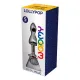 Металлическая анальная пробка Wooomy Lollypop Double Ball Metal Plug S, диаметр 2,8 см, длина 8,5 см