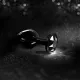 Металлическая анальная пробка с кристаллом Dorcel Diamond Plug Black L