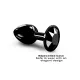 Металлическая анальная пробка с кристаллом Dorcel Diamond Plug Black S