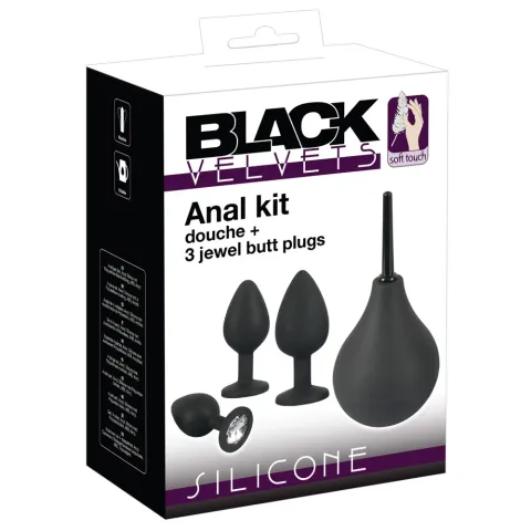 Набір анальних пробок - Black Velvets Anal Kit