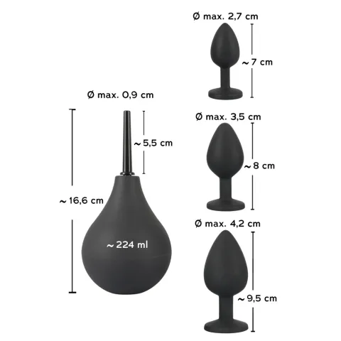 Набір анальних пробок - Black Velvets Anal Kit