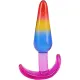Набір анальних пробок Doc Johnson Crystal Jellies - Anal Trainer Set - Rainbow