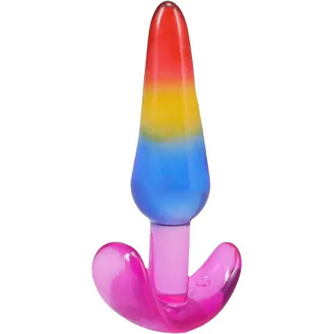Набір анальних пробок Doc Johnson Crystal Jellies - Anal Trainer Set - Rainbow