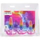 Набір анальних пробок Doc Johnson Crystal Jellies - Anal Trainer Set - Rainbow