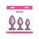 NS Novelties INYA Anal Plug Kit - Triple Ace Kit - Blush