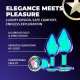 Набор анальных пробок Ouch! Venice Collection, металлический, перламутровый